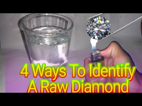What is the appearance of a raw diamond?